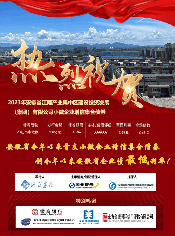 一周五连发 国元证券主承销债券高效发行
