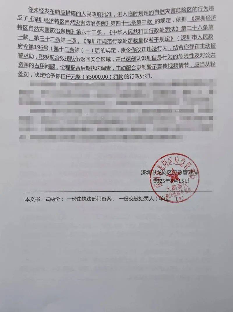 每人罚款5000元<strong></p>
<p>证券</strong>！深圳开出全国首张罚单