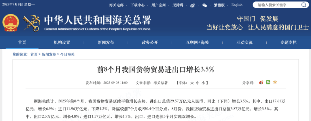 <strong></p>
<p>今日大盘股票行情</strong>我国出口、进口连续3个月实现双增长