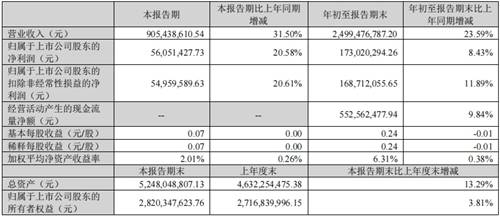 聚灿光电发布2025年第三季度业绩