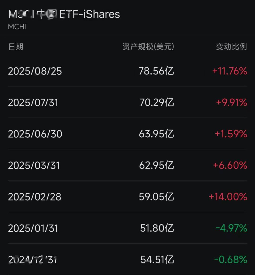 海外中国股票ETF 规模大增