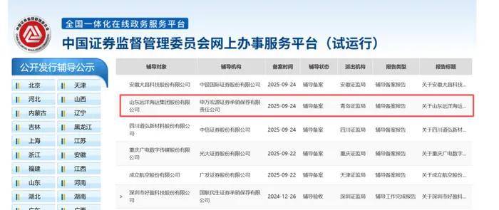 山东远洋，即将在中国股票市场上市！